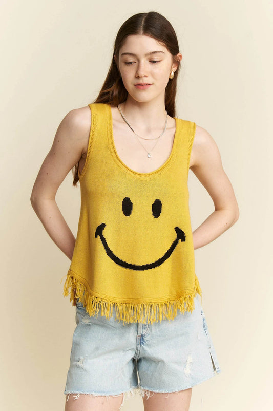 Jade By Jane Full Size Smiley Fringe Tank Top Plus Size - Shop Style & More | Fresh Looks, Everyday Deals & Free Shipping