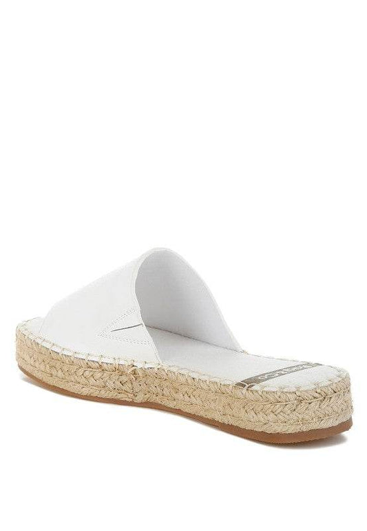Scalar Genuine Soft Leather Espadrille Flatforms - Shop Style & More | Fresh Looks, Everyday Deals & Free Shipping