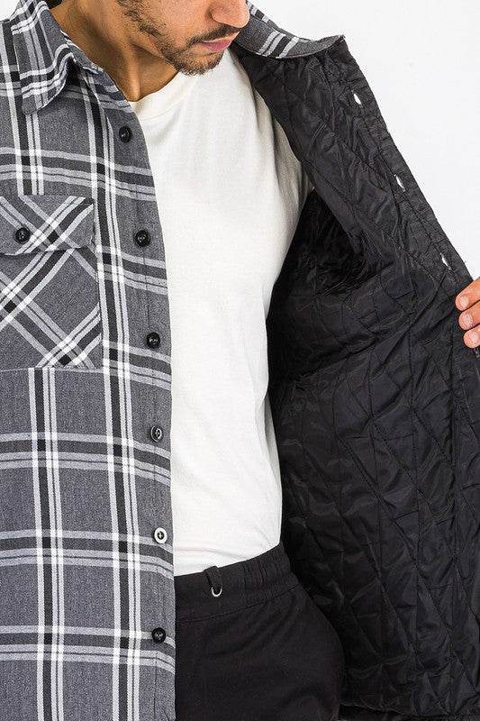 Mens Quilted Padded Flannel - Shop Style & More | Fresh Looks, Everyday Deals & Free Shipping