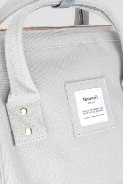 Himawari Contrast Waterproof Canvas Backpack Bag with Side Pockets - Shop Style & More | Fresh Looks, Everyday Deals & Free Shipping