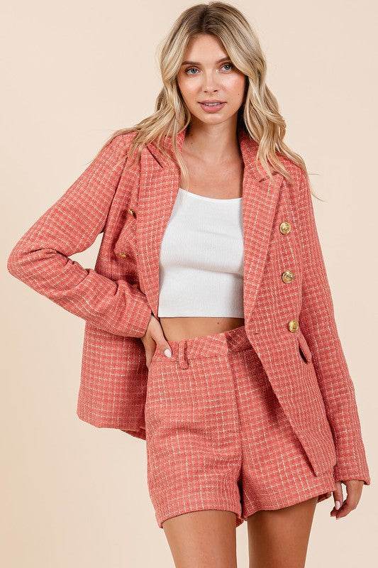 Mittoshop Tweed Classic Shorts with Side Pockets - Shop Style & More | Fresh Looks, Everyday Deals & Free Shipping