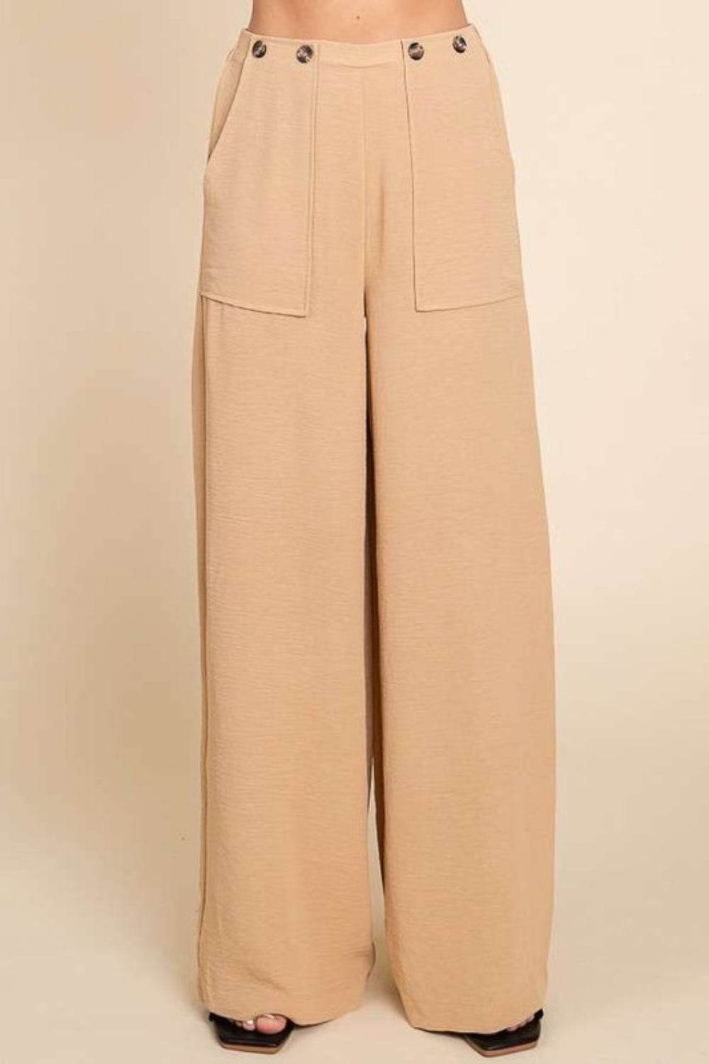 Culture Code Full Size High Waist Wide Leg Cargo Pants - Shop Style & More | Fresh Looks, Everyday Deals & Free Shipping