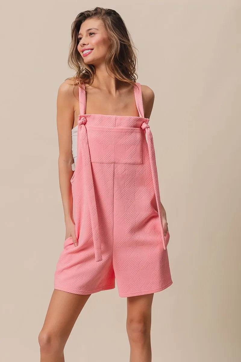 BiBi Texured Jacquard Romper with Side Pockets - Shop Style & More | Fresh Looks, Everyday Deals & Free Shipping