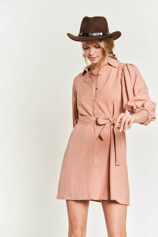 SOLID BUTTON DOWN DRESS PLUS JBJ1004P - Shop Style & More | Fresh Looks, Everyday Deals & Free Shipping