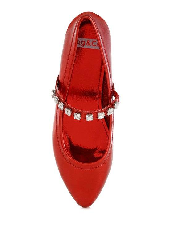 Gloxinia Metallic Mary Jane Ballerinas - Shop Style & More | Fresh Looks, Everyday Deals & Free Shipping