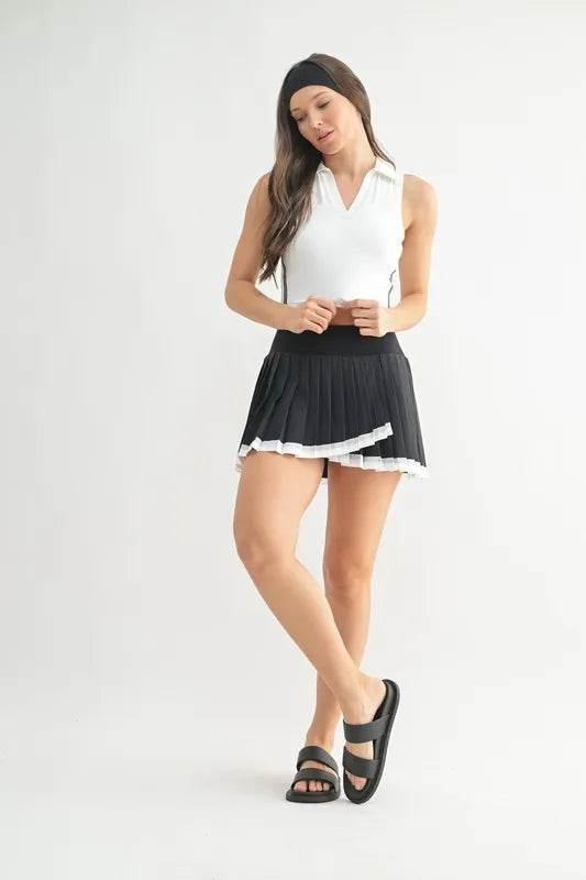 MONO B Court Charm Pleated Skort - Shop Style & More | Fresh Looks, Everyday Deals & Free Shipping