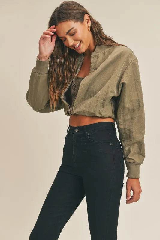 MABLE Long Sleeve Two Way Jacket - Shop Style & More | Fresh Looks, Everyday Deals & Free Shipping