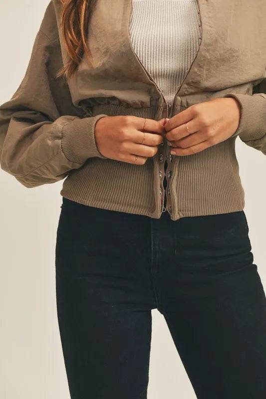 MABLE Long Sleeve Two Way Jacket - Shop Style & More | Fresh Looks, Everyday Deals & Free Shipping