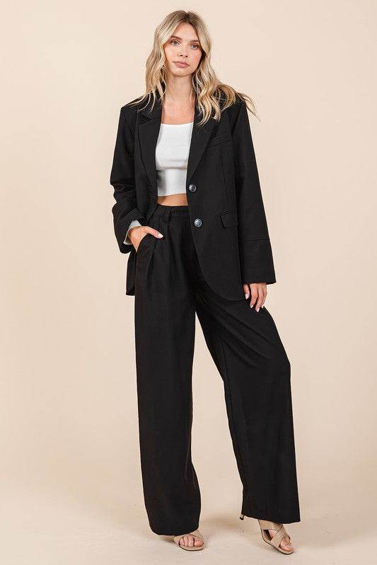 Mittoshop Pintuck Detail High Rise Pants - Shop Style & More | Fresh Looks, Everyday Deals & Free Shipping