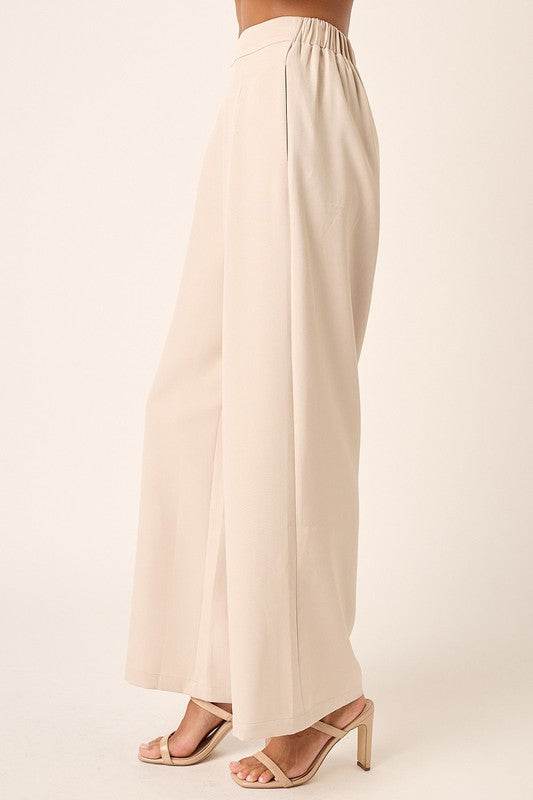 Mittoshop Inverted Pleat Detail Wide Leg Pants - Shop Style & More | Fresh Looks, Everyday Deals & Free Shipping
