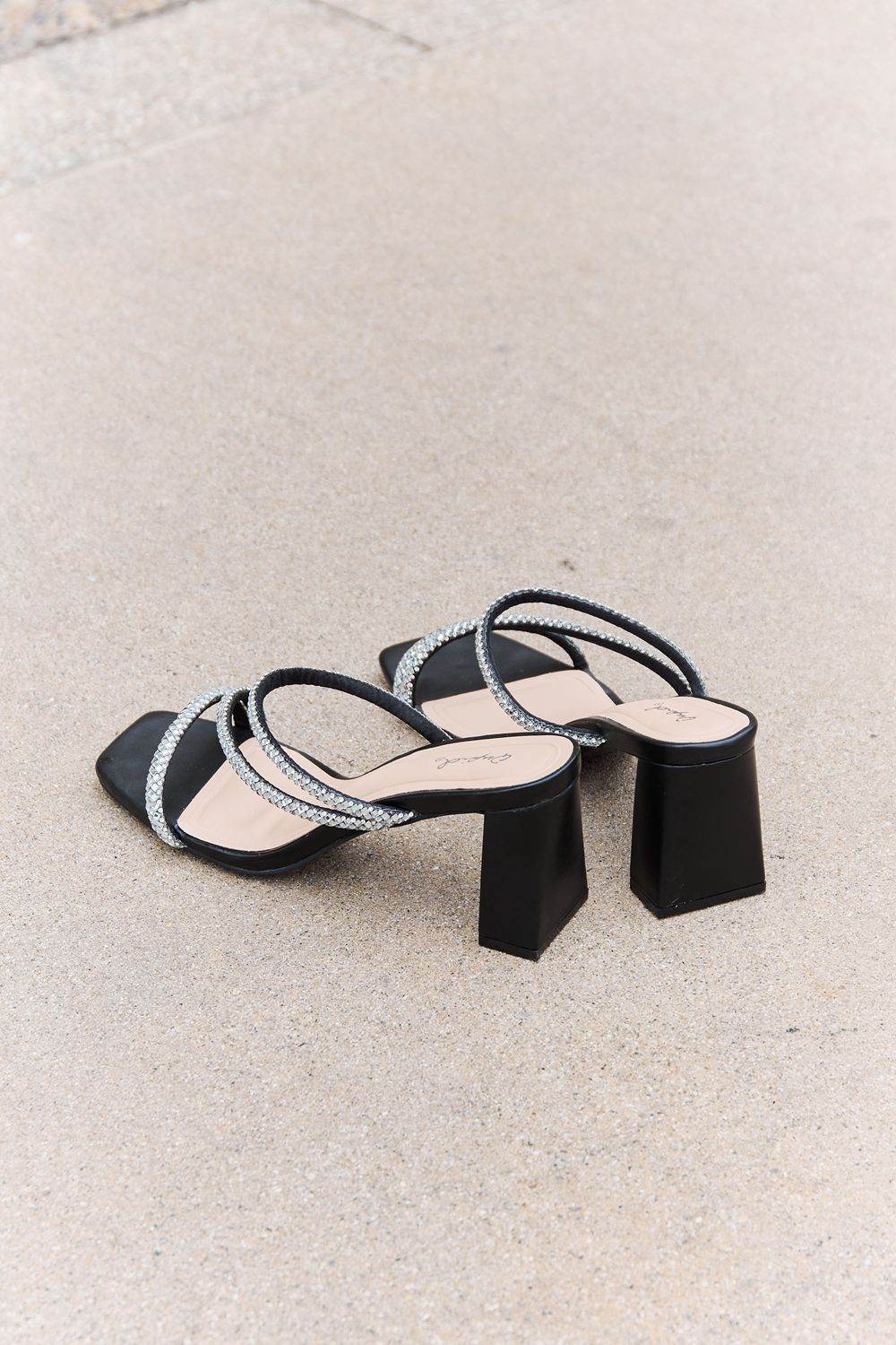 Qupid Level Up Rhinestone Strap Heels - Shop Style & More | Fresh Looks, Everyday Deals & Free Shipping