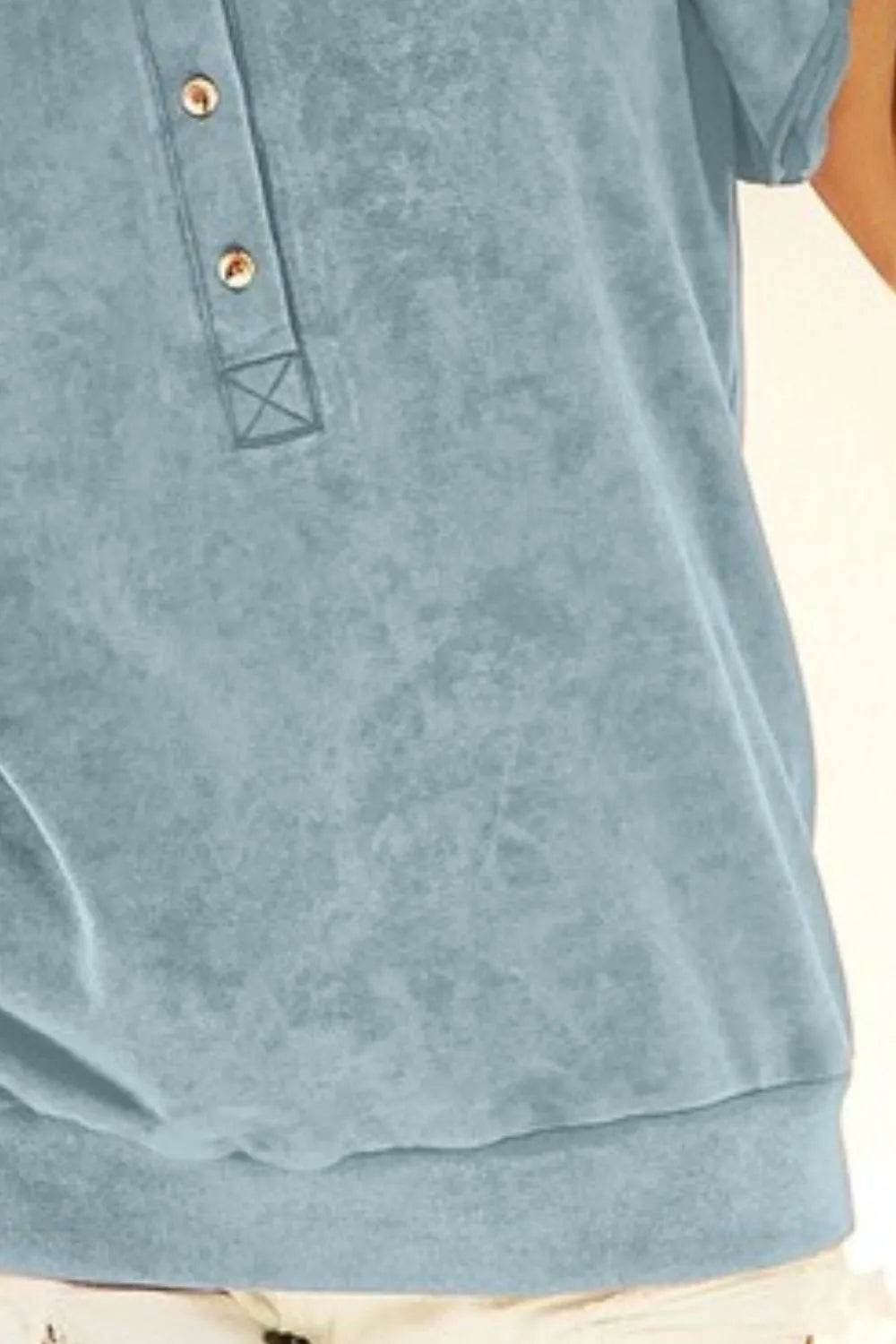 BiBi Mineral Washed Terry Top - Shop Style & More | Fresh Looks, Everyday Deals & Free Shipping