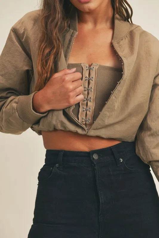 MABLE Long Sleeve Two Way Jacket - Shop Style & More | Fresh Looks, Everyday Deals & Free Shipping