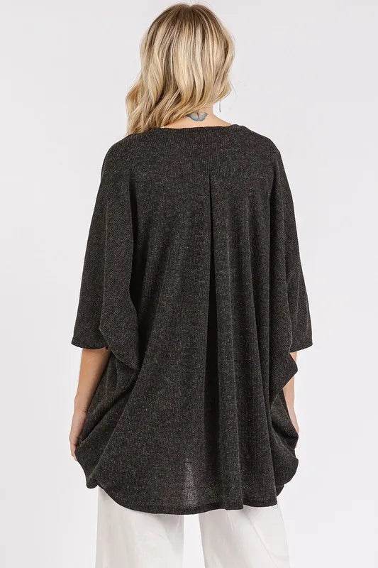 Mittoshop Open Front Batwing Sleeve Cardigan - Shop Style & More | Fresh Looks, Everyday Deals & Free Shipping