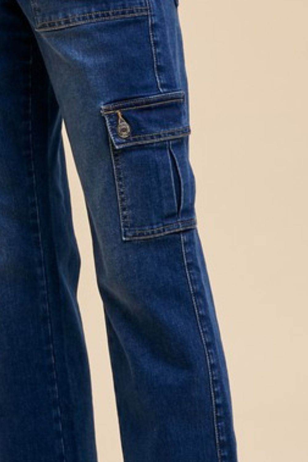 Annie Wear Straight Leg Jeans with Cargo Pockets - Shop Style & More | Fresh Looks, Everyday Deals & Free Shipping