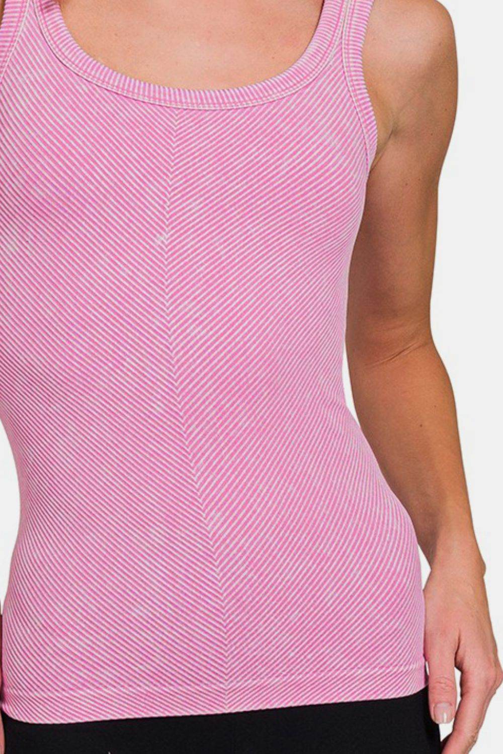 Zenana Ribbed Scoop Neck Tank - Shop Style & More | Fresh Looks, Everyday Deals & Free Shipping