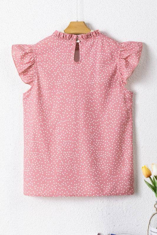 Marlowe Polka Dots Ruffle Flutter Sleeve Frilled N - Shop Style & More | Fresh Looks, Everyday Deals & Free Shipping