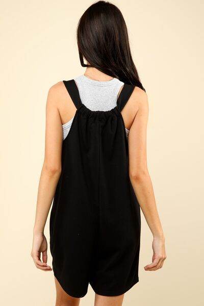 VERY J Tie Shoulder Front Pocket Romper - Shop Style & More | Fresh Looks, Everyday Deals & Free Shipping
