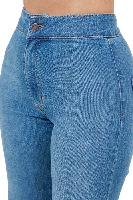 Harley Wide Leg Med Blue- Inseam 34 - Shop Style & More | Fresh Looks, Everyday Deals & Free Shipping