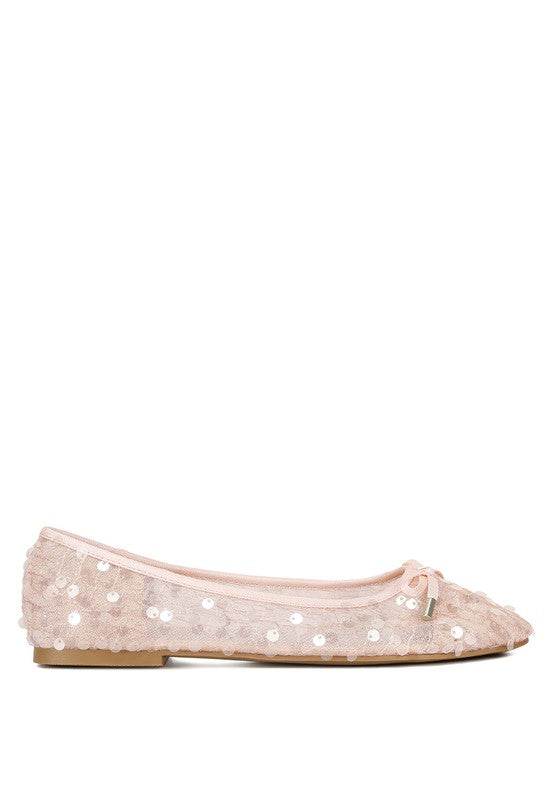 Lysander Sequin Embellished Sheer Ballet Flats - Shop Style & More | Fresh Looks, Everyday Deals & Free Shipping
