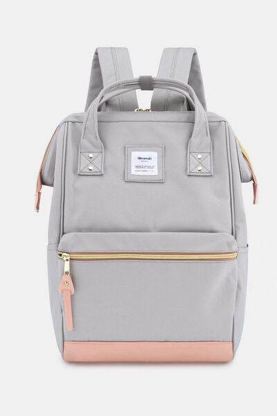 Himawari Contrast Waterproof Canvas Backpack Bag with Side Pockets - Shop Style & More | Fresh Looks, Everyday Deals & Free Shipping