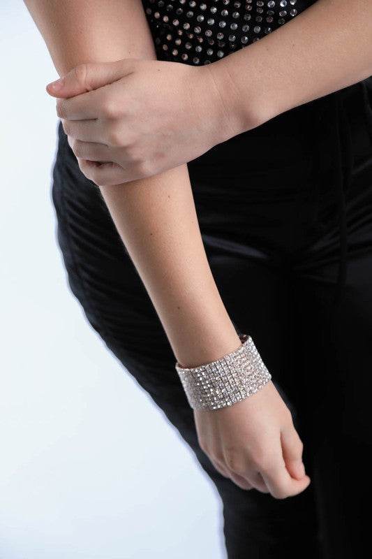 SPARKLY RHINESTONE CUFF BRACELET - Shop Style & More | Fresh Looks, Everyday Deals & Free Shipping