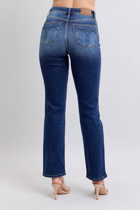 Judy Blue Full Size Washed Straight Leg Jeans with Pockets - Shop Style & More | Fresh Looks, Everyday Deals & Free Shipping
