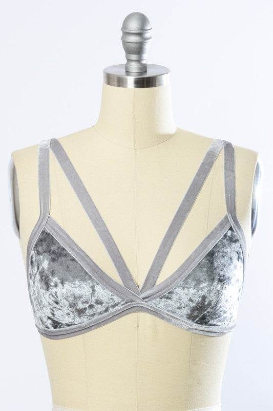 Crushed Velvet Bralette - Shop Style & More | Fresh Looks, Everyday Deals & Free Shipping
