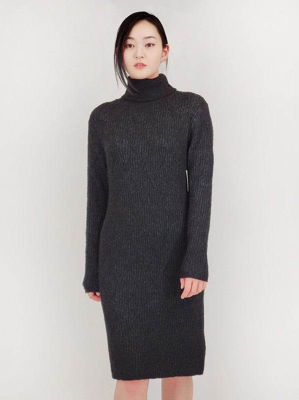 Loose Fit Turtleneck Long Sleeve Sweater Dress - Shop Style & More | Fresh Looks, Everyday Deals & Free Shipping