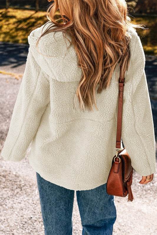 Women Fleece Zip Up Hooded Pocketed Jacket - Shop Style & More | Fresh Looks, Everyday Deals & Free Shipping