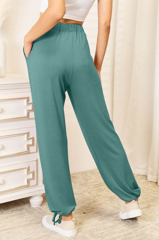 Basic Bae Full Size Soft Rayon Drawstring Waist Pants with Pockets - Shop Style & More | Fresh Looks, Everyday Deals & Free Shipping