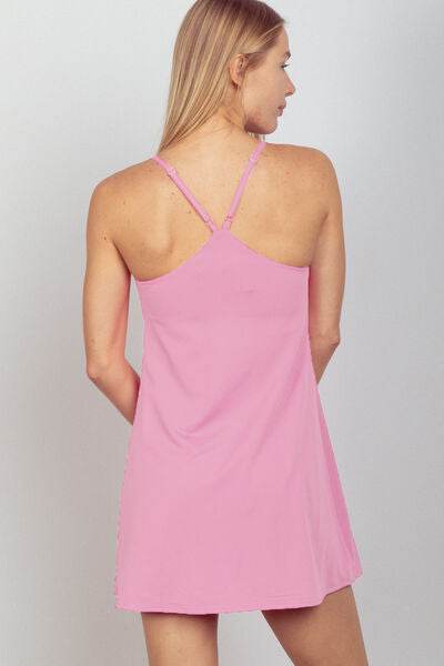 VERY J Sleeveless Active Tennis Dress with Unitard Liner - Shop Style & More | Fresh Looks, Everyday Deals & Free Shipping