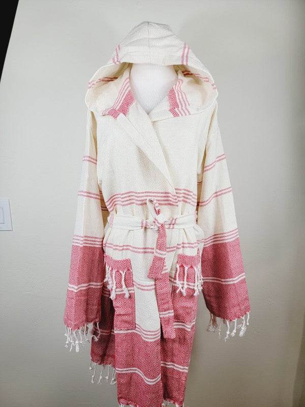 Unisex Robe, Beach or spa Robe with pockets - Red - Shop Style & More | Fresh Looks, Everyday Deals & Free Shipping