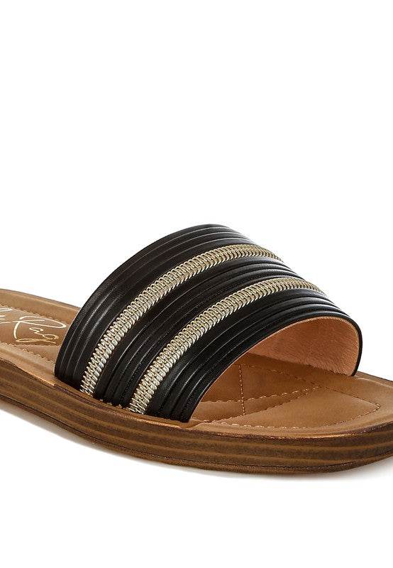 Zosaya Faux Zipper Detail Slip Ons - Shop Style & More | Fresh Looks, Everyday Deals & Free Shipping