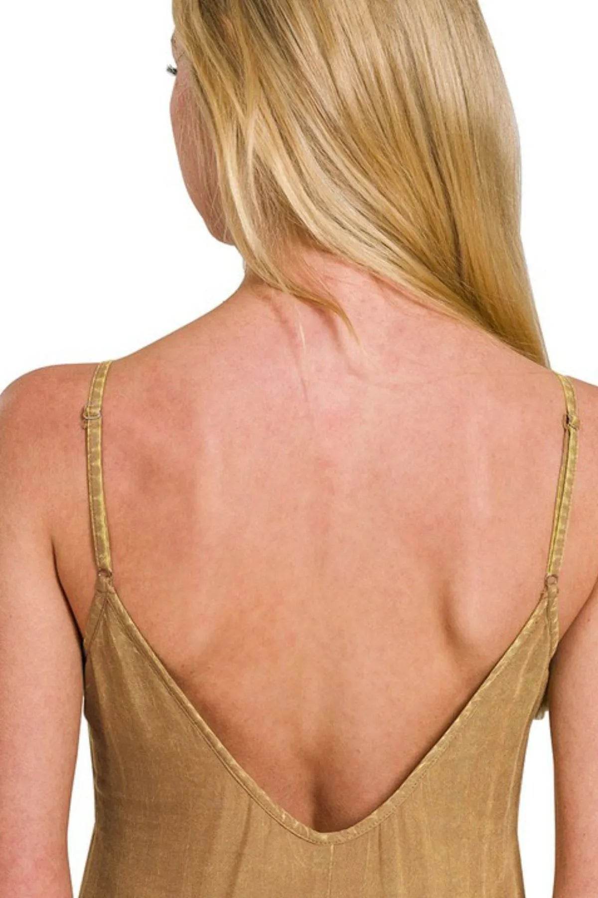 Zenana Mineral Washed Rayon Challis Cami Dress - Shop Style & More | Fresh Looks, Everyday Deals & Free Shipping
