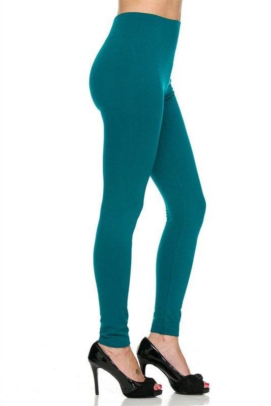 Solid Color Heavy Weight Fleece Leggings - Shop Style & More | Fresh Looks, Everyday Deals & Free Shipping