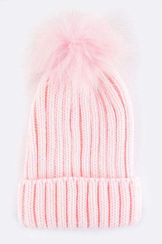 Raccoon Fur PomPom Beanie - Shop Style & More | Fresh Looks, Everyday Deals & Free Shipping