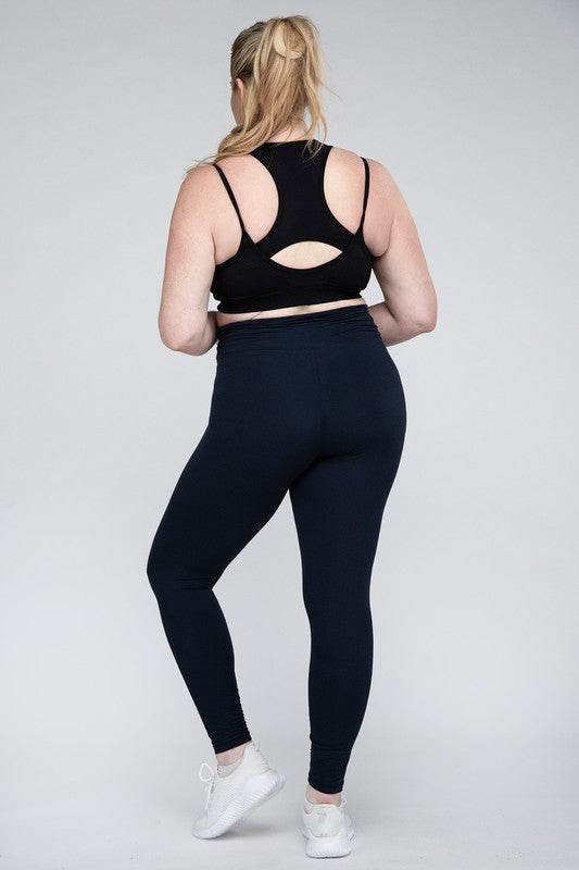 Plus Size V Waist Full Length Leggings - Shop Style & More | Fresh Looks, Everyday Deals & Free Shipping