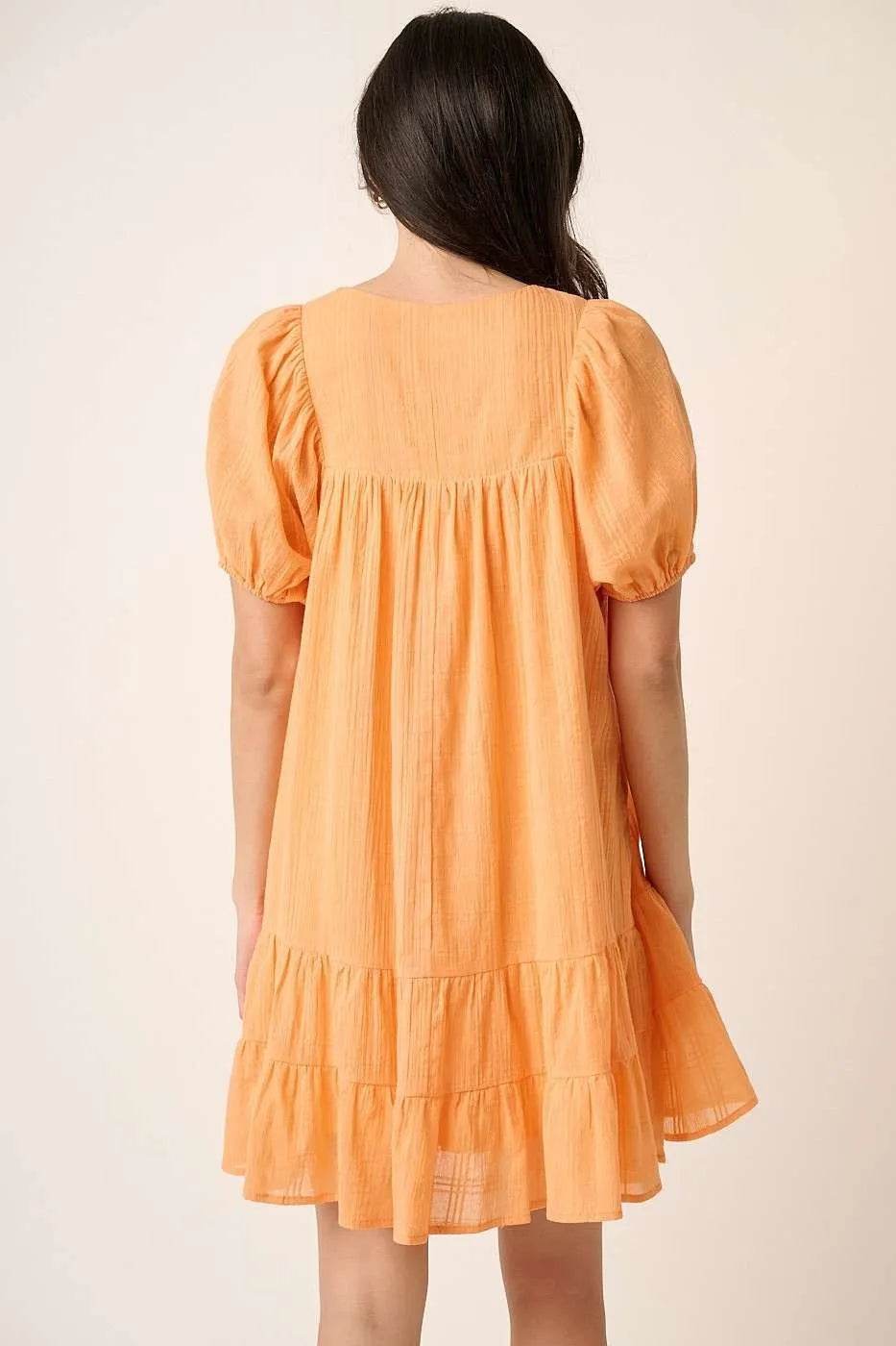 Mittoshop Tassel Tie Plaid Gauze Short Sleeve Mini Dress - Shop Style & More | Fresh Looks, Everyday Deals & Free Shipping