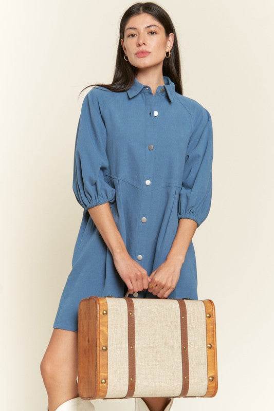 Washed denim style dress - Shop Style & More | Fresh Looks, Everyday Deals & Free Shipping