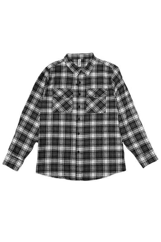 Regular Fit Checker Plaid Flannel Long Sleeve - Shop Style & More | Fresh Looks, Everyday Deals & Free Shipping