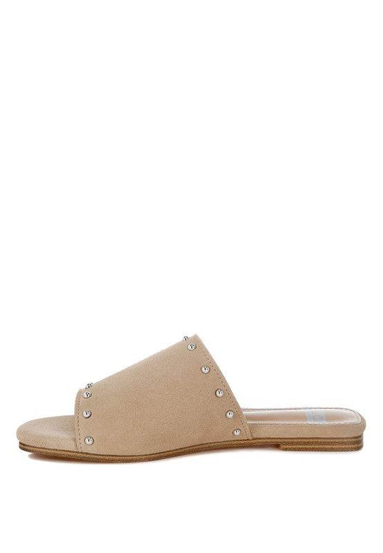 Odalia Soft Suede Leather Studded Flats - Shop Style & More | Fresh Looks, Everyday Deals & Free Shipping