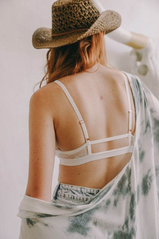 Center Cross Strap Lace Bralette - Shop Style & More | Fresh Looks, Everyday Deals & Free Shipping