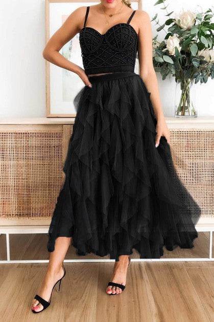 A Line Long Tulle Tiered Skirts - Shop Style & More | Fresh Looks, Everyday Deals & Free Shipping
