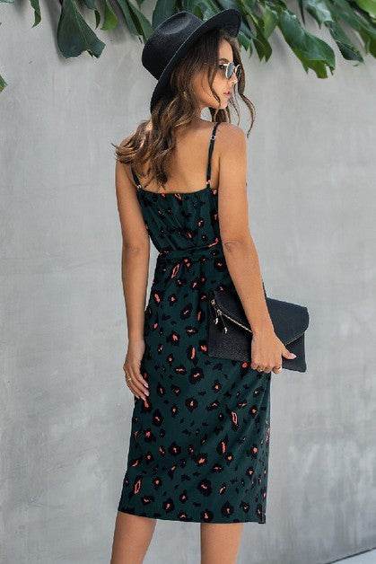 Sleeveless Print Split Thigh Belted Cami Dress - Shop Style & More | Fresh Looks, Everyday Deals & Free Shipping