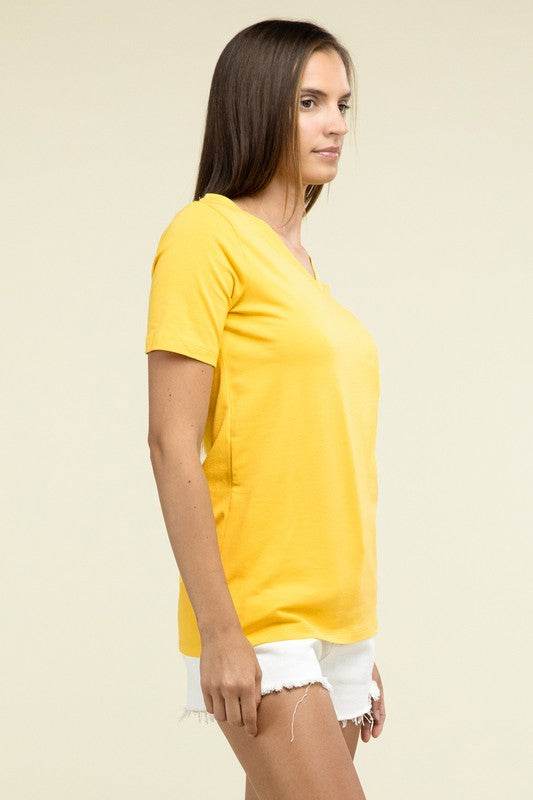 Cotton V-Neck Short Sleeve T-Shirts - Shop Style & More | Fresh Looks, Everyday Deals & Free Shipping