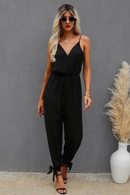 Sleeveless Floral Print Knot Side Cami Jumpsuit - Shop Style & More | Fresh Looks, Everyday Deals & Free Shipping