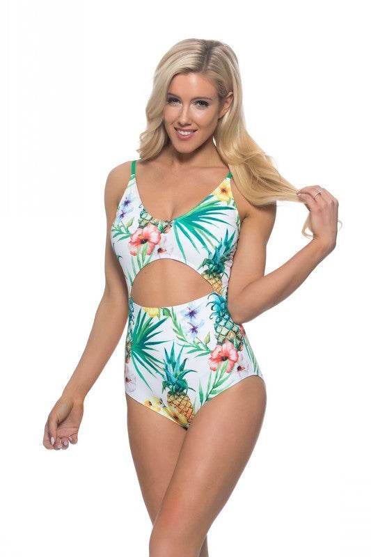 Pineapple cutout one piece swimsuit - Shop Style & More | Fresh Looks, Everyday Deals & Free Shipping