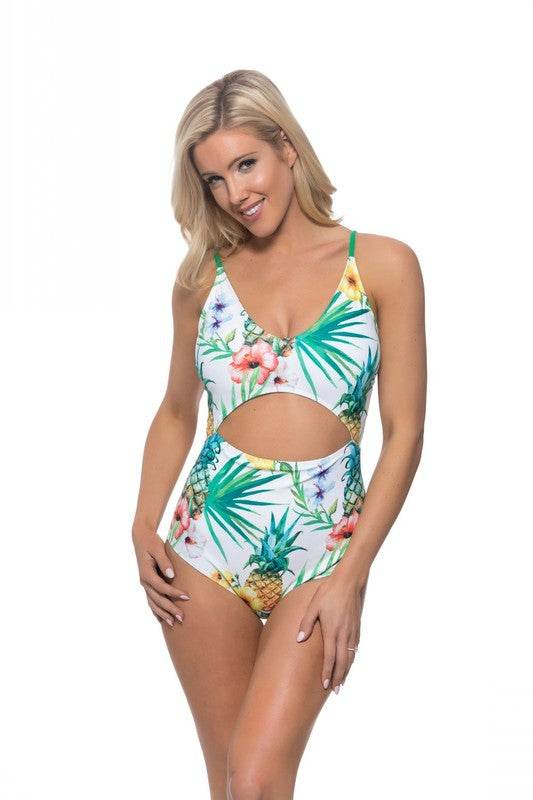 Pineapple cutout one piece swimsuit - Shop Style & More | Fresh Looks, Everyday Deals & Free Shipping