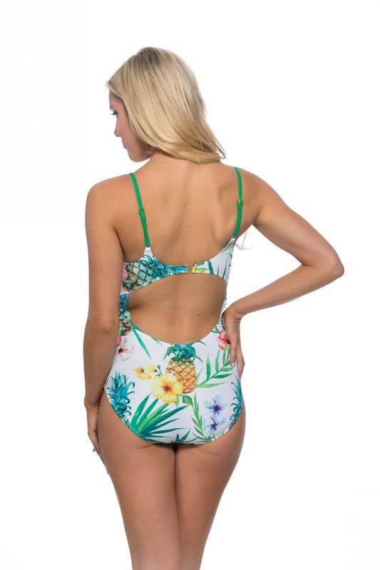 Pineapple cutout one piece swimsuit - Shop Style & More | Fresh Looks, Everyday Deals & Free Shipping